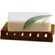 thumbnail image 2 of Jabonera Ducha/Tina (2 piezas) Jabonera de madera hecha a mano Fregadero de baño Cubierta Jabonera Jabonera de bambú natural Jabonera para esponja de lavado de jabón Ormromra LN-1550, 2 of 4
