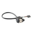 thumbnail image 3 of Paquete de 2-5 USB dual 2.0A -placa base Cable de cabezal de 9 s de tornillos 2 piezas Sunnimix Cable USB a placa base, 3 of 7