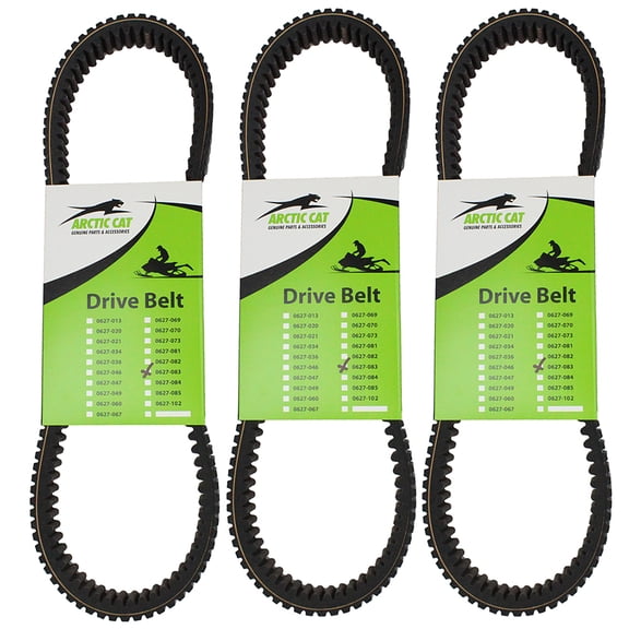Arctic Cat 0627-083 3pk OEM Drive Belts 2012-2017 M XF ZR 800 4000 6000 Sno Pro LXR