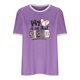 thumbnail image 4 of Fiudx Liquidación de Ahorros de Verano Blusa Holgada de Manga Corta con Cuello Redondo y Manga Abombada para Mujer, 4 of 6