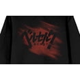 thumbnail image 7 of Berserk Grunge Art Kanji Logo Long Sleeve Women's Black Hooded Sweatshirt-6XL, 7 of 7