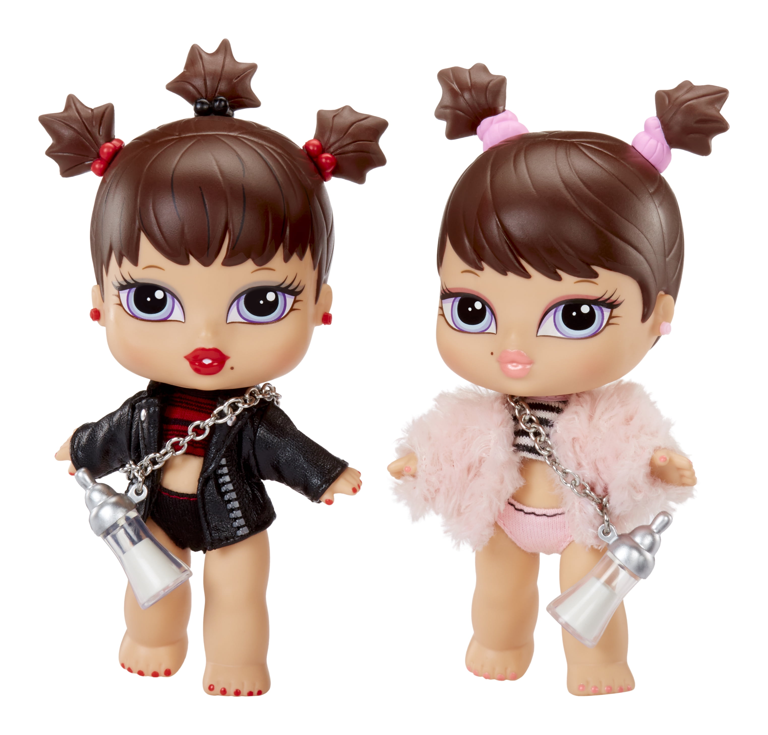 Bratz Babyz Twiins Phoebe and Roxxi 2-Pack Collectible Fashion Dolls with Pets