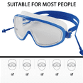 thumbnail image 3 of Máscara de buceo con esnórquel para niños, panorámica de 180°, con lentes de vidrio templado antivaho y protector nasal., 3 of 5