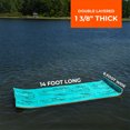 thumbnail image 4 of Aqua Lily Pad Maui Floating Foam Island Mat Bundle with Nylon Storage Bag, 4 of 12
