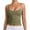 Army Green, variant on Unir Women's Basic Scoop Neck Cami Top Adjustable Straps Slim Fit Sleeveless Layering Tank for Everyday Outfits, 1 Piece, XS-XXL