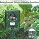thumbnail image 3 of Fox Deterrent Cat Repellent Ultrasonic Cat Scarers for Gardens Bird Deterrent Dog Animal Repeller Battery Operated Waterproof Adjustable Sensitivity M, 3 of 5