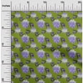 thumbnail image 2 of oneOone Tissu Polyester Spandex Vert Poire Feuilles Matériel de Robe Tissu Imprimé Tissu au Mètre 56 Pouces de Large, 2 of 5