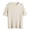 Beige, variant on Women's Solid Color Cable Knit Pullover Sweater, Plus Size Crew Neck Short Sleeve Chunky Top, for Spring Summer Daily Wear or Casual Cozy Outings Beige L