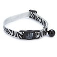 thumbnail image 2 of Easy Side Collection ZA1210 08 12 Animal Print Cat Collar 8-12 In Zebra, 2 of 3