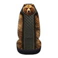 thumbnail image 3 of Uourmeti Car Seat Cover Anti-Aging Car Chair Cover Polyester Practical, Suitable for Cars Van, Brown Bear Fur Print, 3 of 6