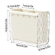 thumbnail image 3 of Caja de cubiertos de pared | Organizador de cuchillos, tenedores y cucharas desmontable | Estante adhesivo sin perforaciones | Soporte de plástico blanco para utensilios de cocina, 3 of 6