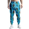 thumbnail image 3 of HUANBAI Costumes des Années 80 pour Hommes Pantalons de Jogging Pantalons Décontractés Pantalons de Course avec Cordon Tenue des Années 90 pour Hommes, 3 of 5