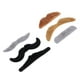 thumbnail image 4 of Bigotes falsos, 6 piezas de bigotes negros autoadhesivos, barba falsa, mayor durabilidad, 4 of 12