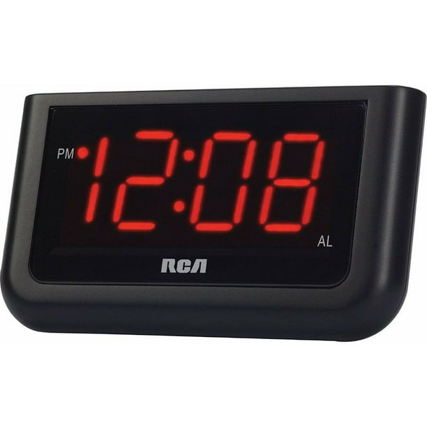 Despertador RCD-30A RCA Radio FM Pantalla Función Snooze Negro
