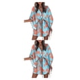 thumbnail image 1 of Vestido corto con cordones para mujer Sonducket Cuello en V profundo Estampado Mini vestido Playa Vacaciones, 1 of 6