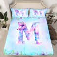 thumbnail image 2 of Homewish Aesthetic Letter M Full Size Sheets for Kids, Blue Kawaii Butterfly Bed Sheets, Fairy Tale Princess Style Sheet Sets, Breathable Home Decor, 4pcs, 2 of 7