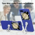 thumbnail image 5 of TECH CIRCLE Case for Samsung Galaxy Z Flip5 (2023) - Hard Plastic Shockproof Rugged Phone Case Slim Fit Lightweight Cover with Phone Ring Stand Holder, Blue, 5 of 8