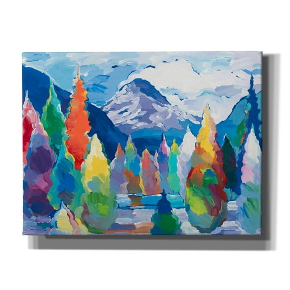 Epic Graffiti 'Glacier Legacy #5' by Hooshang Khorasani, Canvas Wall Art, 34"x26"