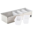 thumbnail image 3 of American Metalcraft HMCD5 5-Compartment Hammered Stainless Steel Condiment Bar, 3 of 3