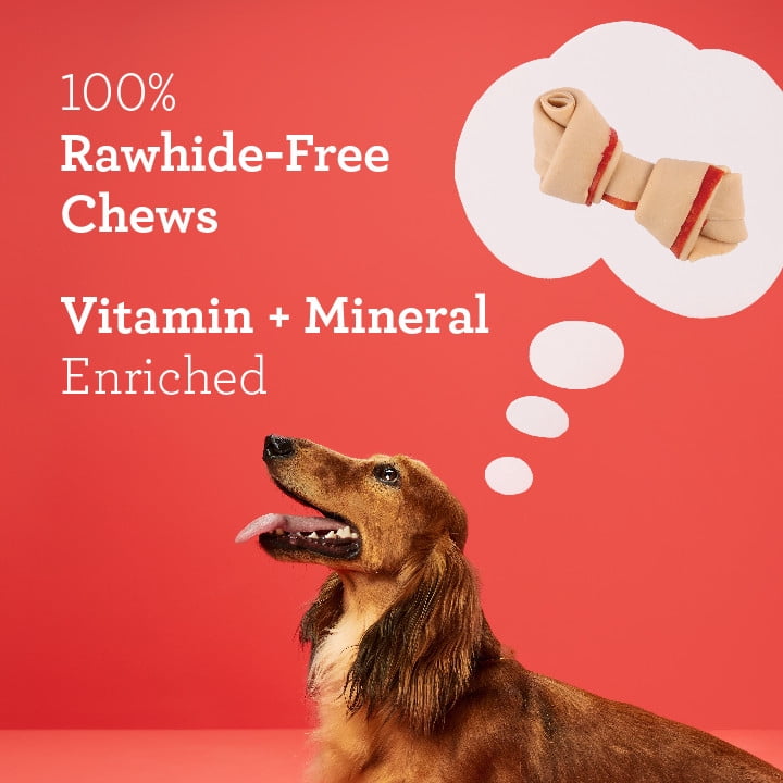 DreamBone Mini Chews with Real Chicken, Rawhide-Free Chews for Dogs, 50 Count