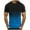 Blue, variant on Viikei Mens T-Shirts Mens graphic T-Shirtss under $10 Mens Slim T-Shirt Contrast Color Tee Gradient Short-Sleeve Summer Tops Crewneck Casual Shirts Workout Tshirts