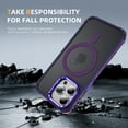 thumbnail image 6 of ELEHOLD Case for iPhone 12 Pro / 12 6.1", Matte Skin Feeling Magnetic Case with Adjustable Camera Stand,Purple, 6 of 9