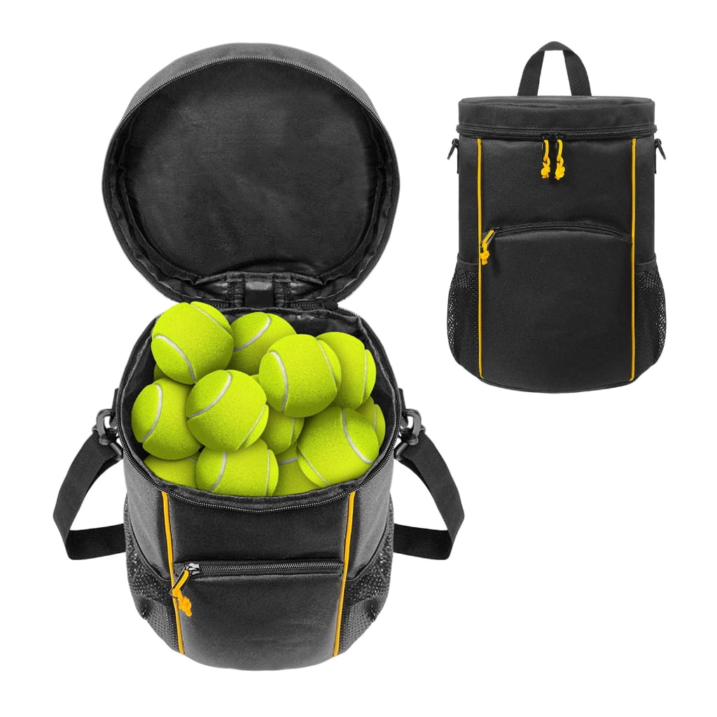 Portable Tennis Balls Storage Bag with Shoulder Strap Large capacity Tennis Carry Backpack MultiPocket Baseball Bag