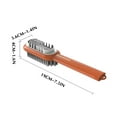 thumbnail image 3 of Vaidha Shoe Brush Labor-saving Hanging Hole Portable 2-Sided Leather Shoe Boot Cleaning Brush Daily Use, 3 of 4