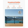 thumbnail image 3 of VEVOR Cable Railing Post, 36x1x2 Inch Level Deck Stair Posts, 1-Pack Stainless Steel Cable Handrail Post, Pre-Drilled Pickets with Mounting Bracket Stair Railing Kit, Black, 1JZLGZXHS914LZA6X001V0, 3 of 9