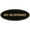 Black Gold, variant on Signs ByLITA Oval Not An Entrance Sign - Laser-Engraved Lettering | Durable ABS Plastic | Vibrant Colors | Powerful Foam Tape (White) - Small