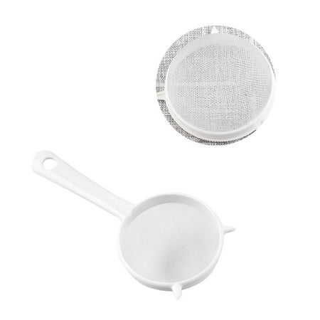 

Hi.FANCY Strainer Rustless Hanging Filter Plastic Reusable Screen Mesh Sieve for Kitchen Tea Flour L