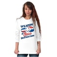 thumbnail image 4 of Dominican Girl Sass Destruction Cute Women's Long Sleeve T Shirt Brisco Brands S, 4 of 5