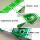 thumbnail image 2 of Regla Mágica Magic Ruler 24 Wedges Magic Snake Cube Twist Puzzles Juguetes para niños (Verde), 2 of 5