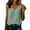 *Green, variant on VBVC Women's Cotton-Linen V Neck Tank Top , Ladies' Side Button Sleeveless Blouse , Casual Summer Loose Fit Top For Women,Khaki,S-3XL