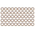 thumbnail image 1 of Paquete de 50 Arandelas de Cortina, DiáMetro Interior Anillos de Ojal para Cortina de 43 Mm Anillo Romano una Nanoescala de Bajo Ruido (Café), 1 of 1