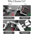 thumbnail image 4 of Llavero de Metal para Coche con Logo, Accesorio para Llavero de Coche Compatible con Mercedes A C E S GLK CLA GLA GLC GLE CLS SLK AMG, Regalos para Mujeres y Hombres, Acero Inoxidable RV, 4 of 5