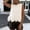 Beige, variant on Women's Fringe Hem Hollow Knit Sleeveless Tank Top, Boho Crochet Casual Crop Vest Top, Women's Black, Sizes S-2XL