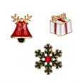 thumbnail image 4 of Hot6sl Ofertas de La Semana Nuevos Calcite Navideños a Juego con Broche Pequeño de Árbol de Navidad para Mujer de Tres Piezas, 4 of 7