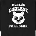 thumbnail image 3 of Instant Message - Worlds Coolest Papa Bear  - Men's Crew Neck Fleece Pullover, 3 of 6