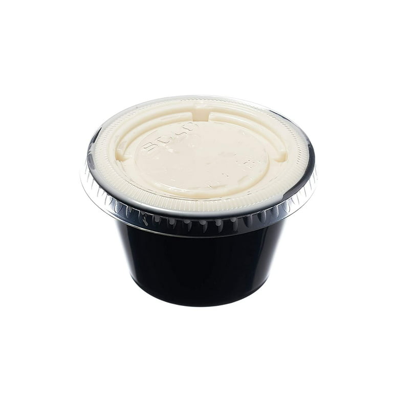 [2500 Pack] 1 oz Plastic Portion Cup - Disposable Mini Plastic Cups Jello  Shots for Condiments, Sauces, Souffles, and Dressings - BPA-Free  Translucent