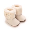 thumbnail image 4 of Baby Soft Sole Shoes,Fashion Boots for Baby - Refined Casual Dress Boots with Bow Accent,Streamlined Profile Fashion Booties,Streamlined Profile Boots, Casual Footwear for Fall Winter, 4 of 9
