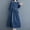 Blue, variant on Kiplyki Women's Long Sleeve Fall Dress Spring And Round-Neck Solid Dress