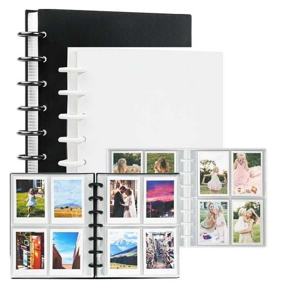 Photocard Binder,Mini Polaroid Photo Album,Kpop Photocard Binder,2 Pack 2×3 Inch Photocard Binder,Pockets Photo Book for Fujifilm Instax