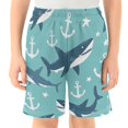 thumbnail image 2 of Shark Boat Anchor Athletic Shorts Breathable with Comfort Fit Drawstring Casual Sweatshorts X-Large, 2 of 9