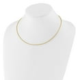 thumbnail image 2 of 14K Yellow Gold Link Omega Chain Necklace 1.5 mm D/C Neckwire 18 inch 1.47, 2 of 4