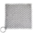 thumbnail image 1 of OUSITAID Cast Iron Cleaner Steel Scrubber, 6x6" Cookware Cleaner for Skillet, Wok, Pot, Pan, Hygenic Option to Scouring Pad, Not Rust, Protects Cookware Seasoning, 1 of 5