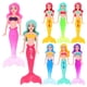 thumbnail image 3 of Juego de 8 sirenas flotantes para piscina, divertido y portátil. Incluye pequeños modelos de plástico., 3 of 8