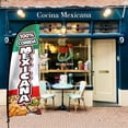 thumbnail image 4 of QSUM Comida Mexicana Feather Flag Kit,7FT Mexican Restaurant Advertising Banner，Restaurant Business Signs, 4 of 6