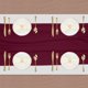 thumbnail image 3 of Camino de mesa de gasa rojo oscuro 27.5" x 118" Camino de mesa ligero y elegante Camino de mesa romántico y transparente, 3 of 7