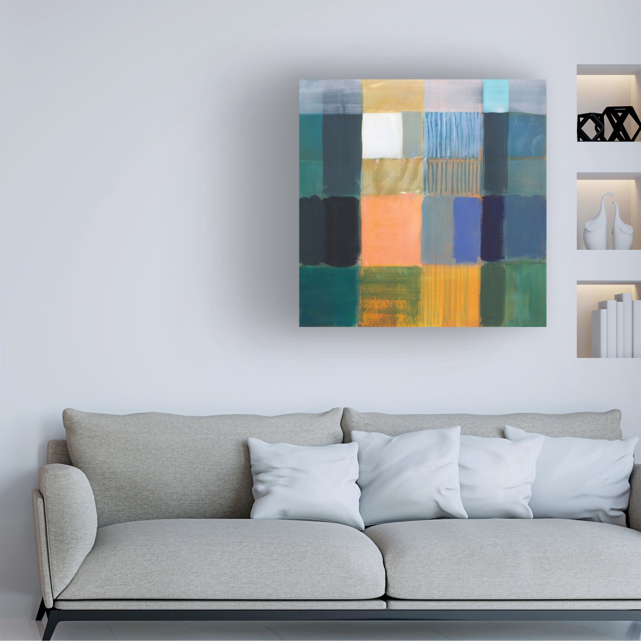 Canvas Wall Art - Mark David Smith 'Jamaica' Wall Art for Living Room, Bedroom, or Office Décor by Trademark Fine Art - 24 x 24 Inches